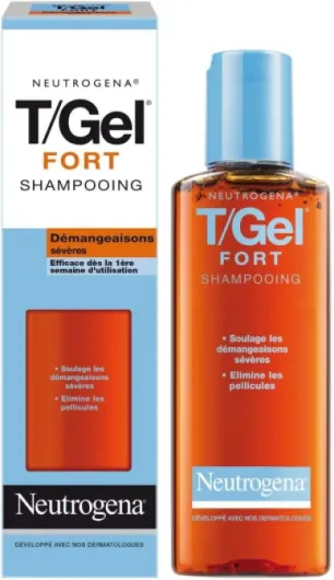 Neutrogena – Shampoing T/Gel Fort (flacon de 250 ml) – Shampooing anti-démangeaisons sévères et anti-pelliculaire – Efficace dès la 1ère semaine d'utilisation 250 ml (Lot de 1)