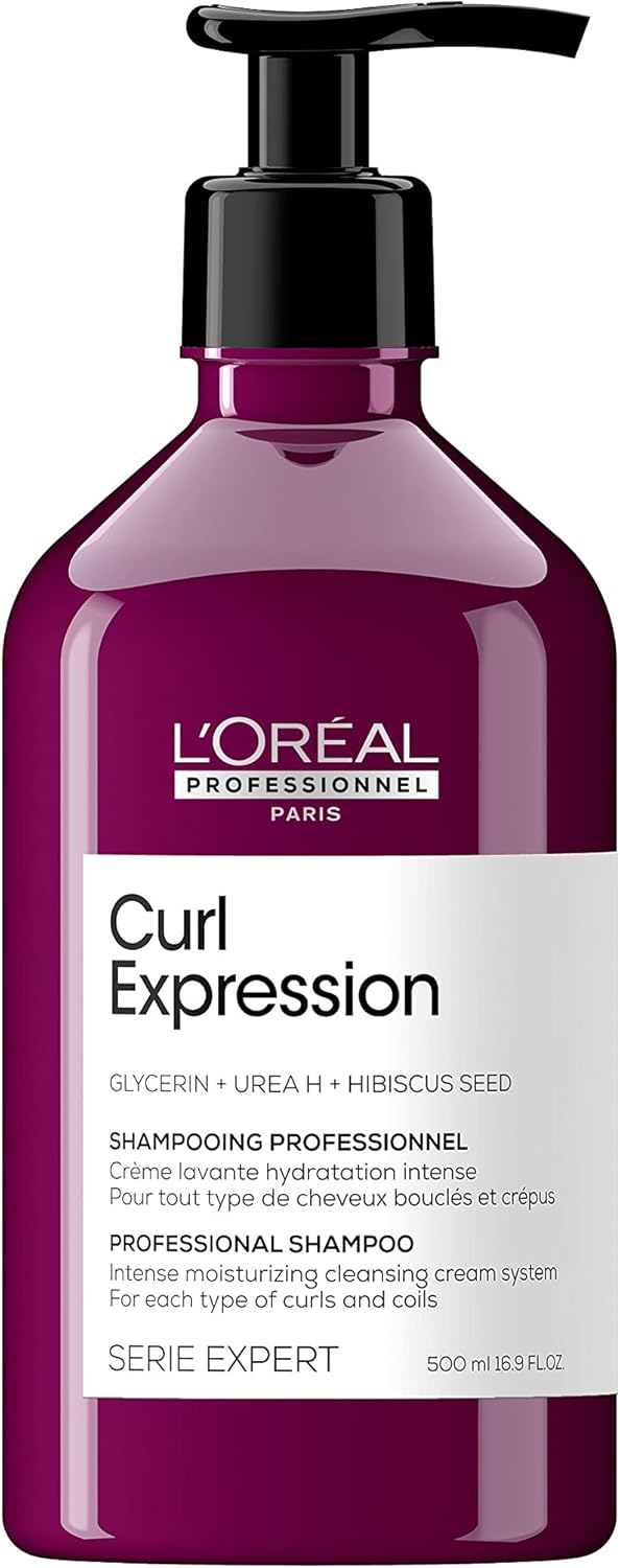 L'Oréal Professionnel, Shampoing Pour Cheveux Bouclés, Frisés & Crépus, Anti-Résidus, Elimine les Impuretés & Hydrate Intensement, Curl Expression, Serie Expert