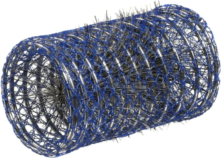 Bigoudis Brosse Profa 22 Mm lot de 6 Bleu ou rose