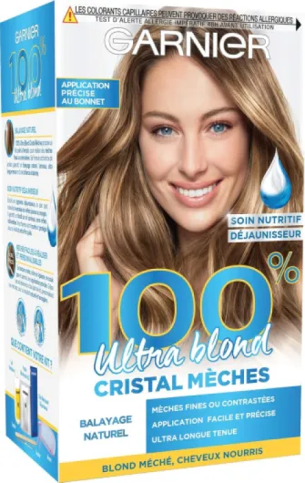 100% Ultra Blond Kit de Balayage Éclaircissant - Application au Bonnet et Crochet - Cristal Mèches
