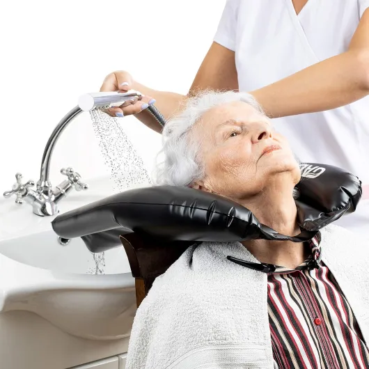 Plateau Portable, Bac a shampoing domicile, Bac Pour Laver les Cheveux, Bassin Gonflable pour Laver Les Cheveux, Bassin de lit Pour Lave Tete Domicile, Bac Lavage Cheveux Domicile