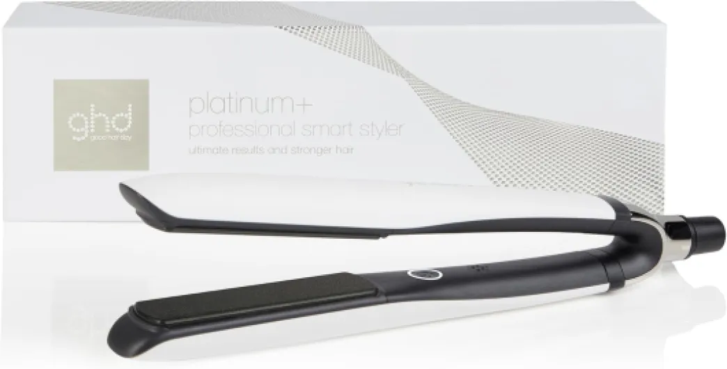 Ghd - Lisseur cheveux ghd Platinum+ - Fer à lisser professionnel - Lisse en un passage sans chaleur extrême, 75% plus brillants, 70% plus forts - Lisseur boucleur idéal cheveux colorés/abîmés Blanc