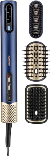 Air Wand - Sèche-cheveux, Lisseur et Styler - Tout en Un - S'utilise sur cheveux secs ou mouillés - Anti Frisottis, Sans Dommage dû à la chaleur, 3 accessoires, AS6553E - Exclusivité Amazon