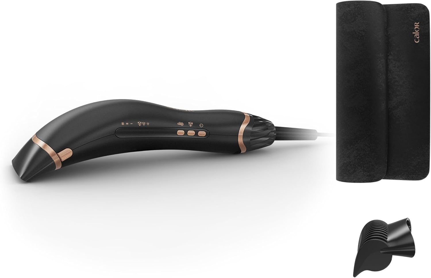 Air Motion, Sèche-cheveux lissant, Design révolutionnaire, Léger, Puissant, Moteur digital, Effet Coanda, CF8C20C0 Sèche-cheveux lissant Noir