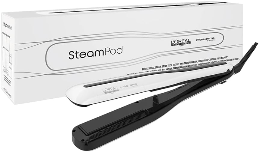 Steampod 3 - Lisseur Vapeur Professionnel 2-en-1 : Lissage & Wavy - Céramique Fer à lisser à la technologie vapeur - Adapté à tous types de cheveux - L'Oréal Professionnel