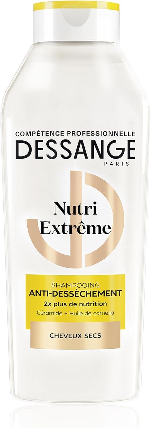 Shampoing Nutri-Extrême - Formule Enrichie En Céramide & Huile De Camélia - Anti-Dessèchement - Nourrit, Protège & Adoucit - Cheveux Secs - 280ml 280 ml (Lot de 1)