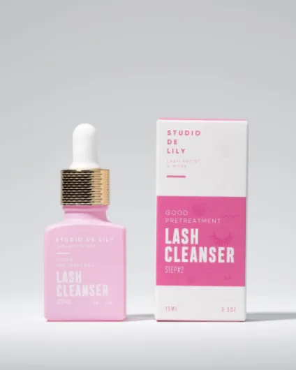 LASH CLEANSER STEP 2 – Shampoing Pré-Traitant Sans Rinçage pour Extensions de Cils – Nettoyage Ciblé Express – Complète ou Remplace le Shampoing – Adhérence Optimisée – Compatible Toutes Colles – 15ml