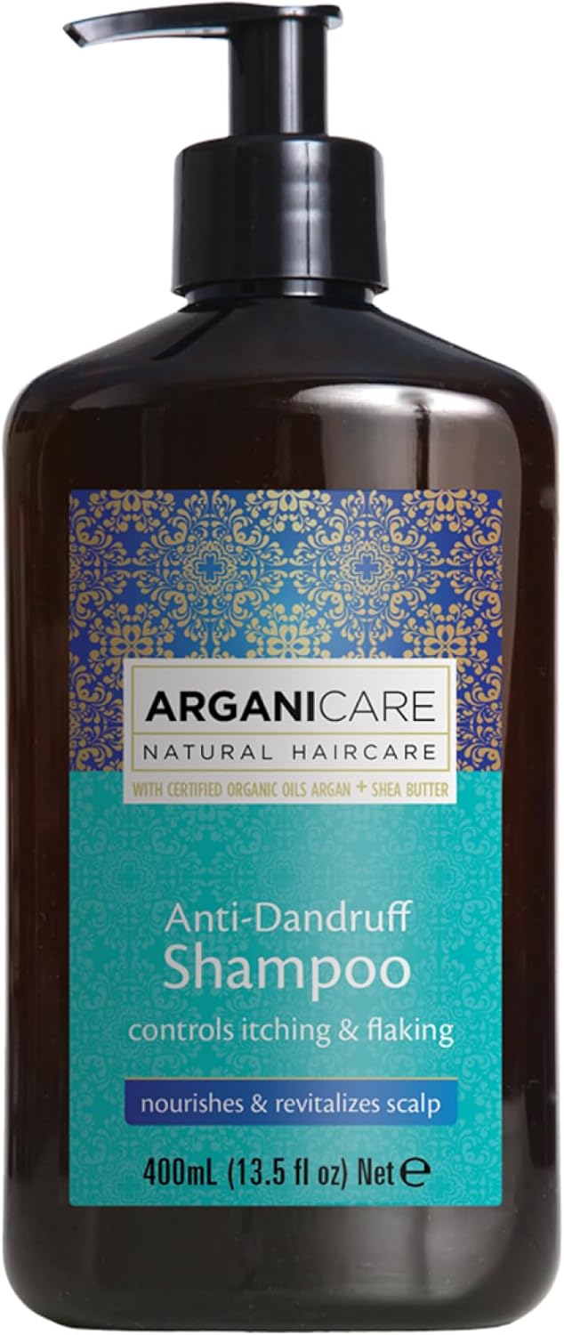 Shampoing traitant Antipelliculaire à l'Huile d'Argan - Soin Cheveux Secs et Abîmés - Flacon 400 ml 400 ml (Lot de 1) Antipelliculaire – Argan