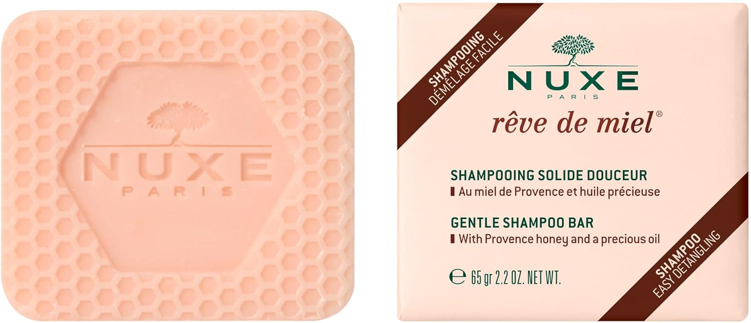Nuxe rêve de miel shampooing solide douceur 65g