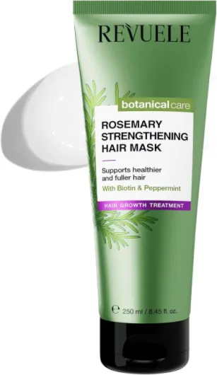 Masque Capillaire Fortifiant au Romarin – Nourrit, Répare et Régénère Cheveux Secs ou Abîmés, Apporte Force, Douceur et Brillance, 400 ml