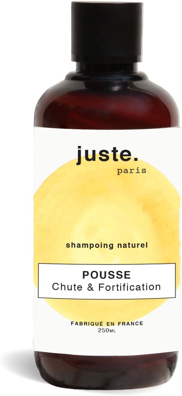 Shampoing anti chute de cheveux Fortifiant 250 ml - Augmente la densité capillaire - Booste la croissance, renforce et nourrit le cuir chevelu – Ingrédients d’origine naturelle – Fabriqué en France
