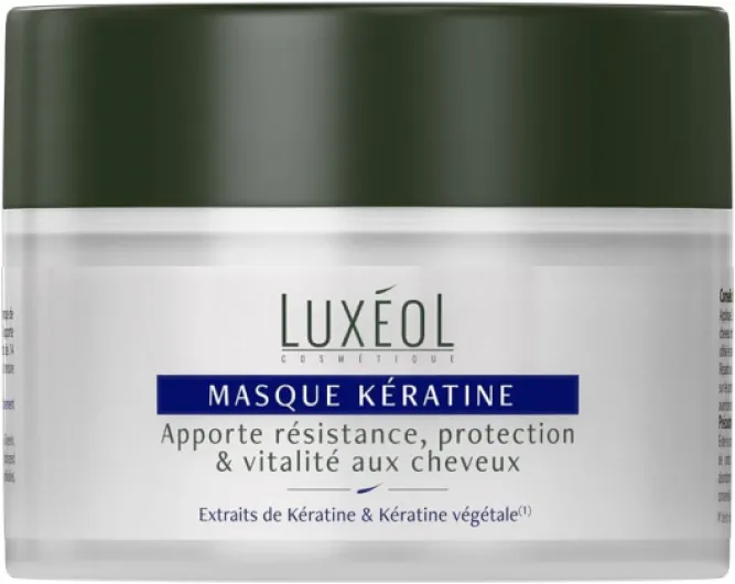 Masque Cheveux Kératine - Apporte Résistance, Protection & Vitalité aux Cheveux - Enrichi en Kératine et Kératine Végétale(1) - Formule d'Origine Naturelle - Fabriqué En France - 200 ml Hair Mask