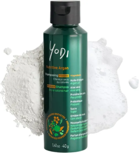 Shampoing Poudre - Nutritive Argan - Nourrit & Protège - Shampoing Naturel Au Prébiotique - Huile D'Argan & Aloe Vera - Poudre Brevetée - Vegan - Made In France - Cheveux Secs & Colorés - 40g 40 g (Lot de 1)