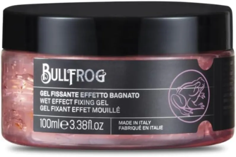 Gel Fixant Effet Mouillé 100ml, Gel Coiffant Naturel et Structurant, Effet Brillant et Sculpté, pour un Look Précis, Lumineux et Défini, Fabriqué en Italie