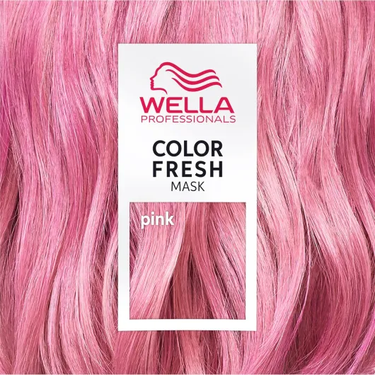 Wella Professionals Color Fresh Mask nuances de rose, pêche, rouge, bleu - Masque coloration temporaire, hydratant zéro dommages Pink 150ml