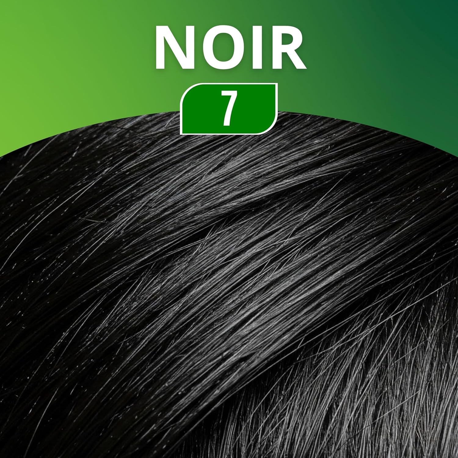 Coloration de Cheveux Naturelle Henné Couleur Noir Naturel Nº 7 - Couvre les Cheveux Blancs - Coloration Semi-Permanente - Sans Ammoniaque, Sans Sulfate et Sans Parabène - 75ml Noir naturel 7