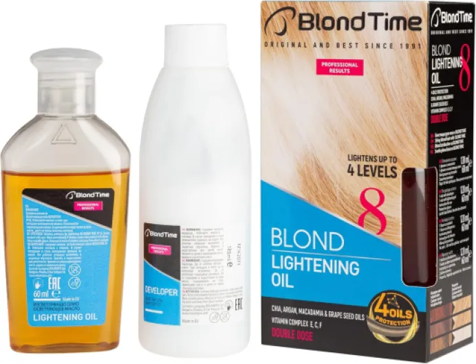 Huile éclaircissante pour les cheveux, éclaircit jusqu'à 4 niveaux, décolorant pour les cheveux, 180 ml