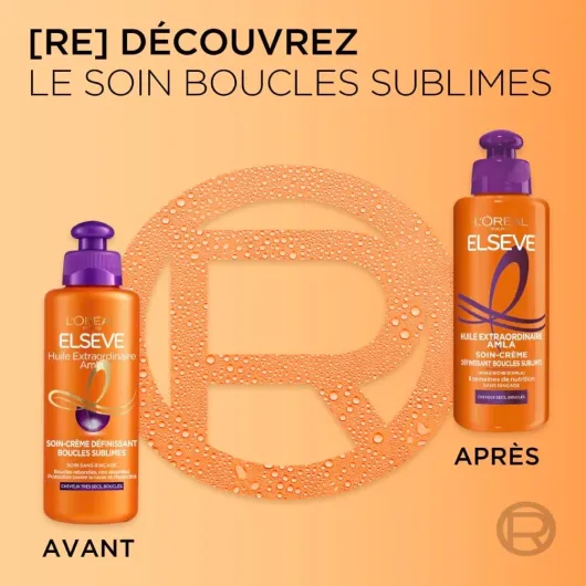 L'Oréal Paris Elseve Soin-Crème Définissant - Pour Cheveux Bouclés - Huile Extraordinaire - 200 ml Soin Boucles Sublimes Soin Boucles Sublimes