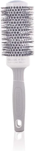 Brosse à cheveux ronde Olivia Garden Ceramic + Ion 45, brosse à cheveux ronde ionique antistatique avec corps en céramique et poils en nylon, 45 mm - lot de 1