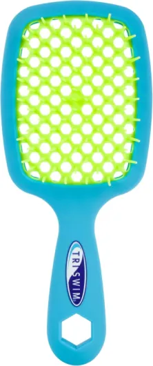 FunBrush Brosse démêlante - Pour cheveux secs et mouillés - Brosse plate ventilée à séchage rapide - Pour cheveux ondulés, bouclés et raides