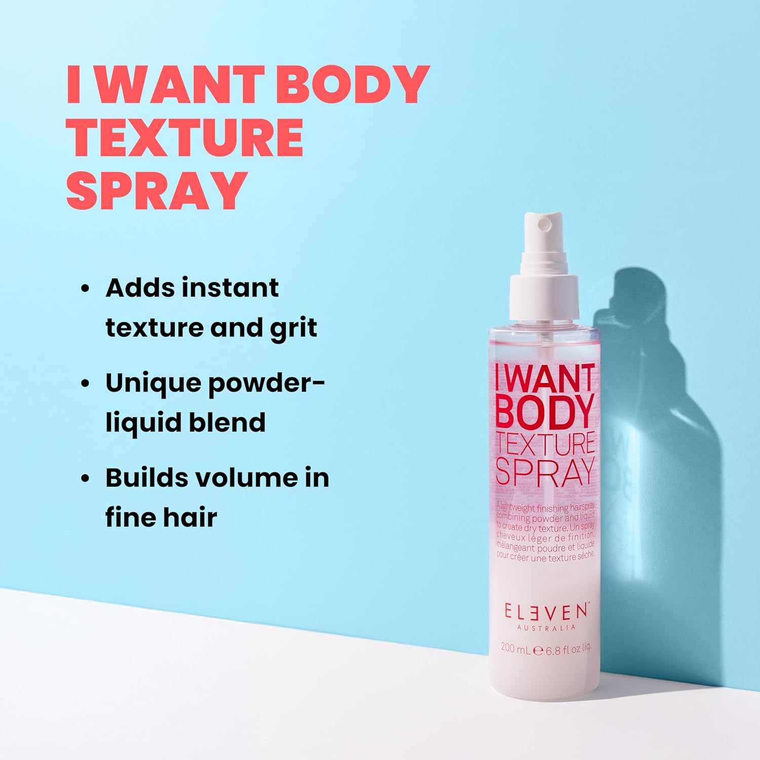 ELEVEN AUSTRALIA I Want Body Texture Spray - Pour quiconque à la recherche de texture 200 ml (Lot de 1)