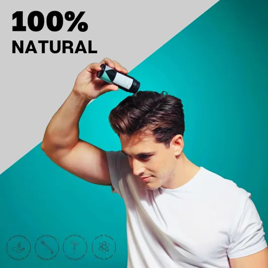 Poudre densifiante volumatrice pour cheveux - Calvitie, perte de cheveux & racines - Microfibres de kératine naturelle - Poudre capillaire Anti-Calvitie - I Châtain Foncé (Pack 2 x 30g = 60g) I Châtain Foncé 27.5 g (Lot de 2)