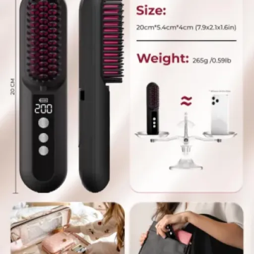 Test CARER SPARK Brosse Lissante Sans Fil : le lisseur de secours pour ceux qui bougent beaucoup