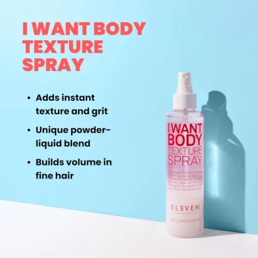 Test ELEVEN AUSTRALIA I Want Body Texture Spray : du volume et de la texture sans (trop) se prendre la tête