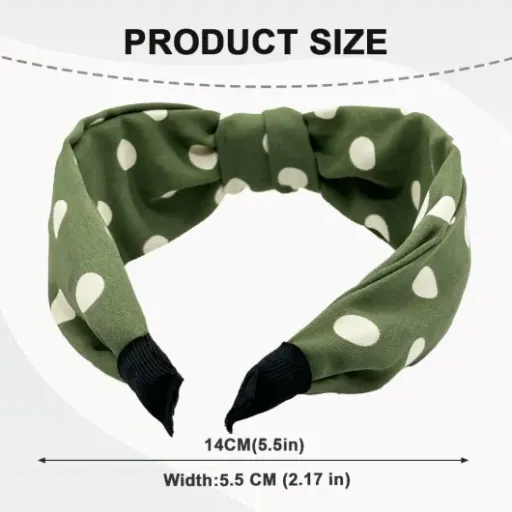 Test Bandeau noué vert à pois Guiguishiny : l’accessoire qui tient (à peu près) en place toute la journée