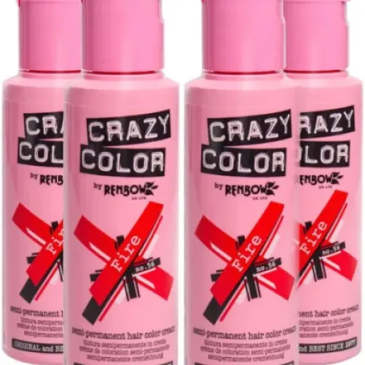 Test Renbow Crazy Color Fire (lot de 4) : le rouge qui en met plein la vue mais qui tâche tout