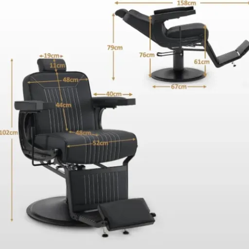 Test Barberpub 3822 Fauteuil de coiffeur Noir : le fauteuil costaud qui fait le job au salon