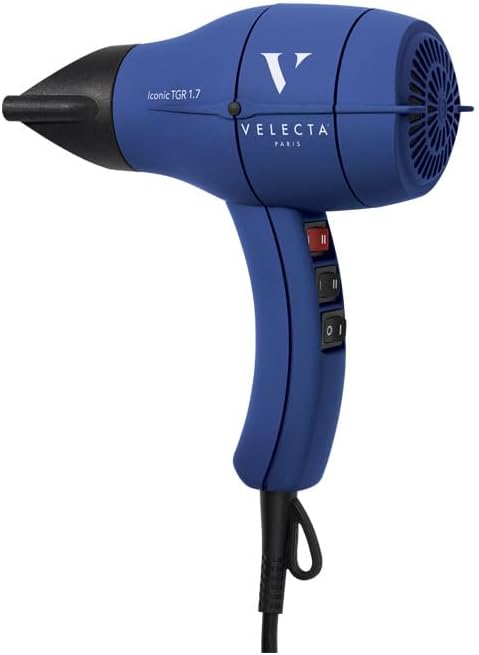 Velecta Paris - Sèche-cheveux professionnel - ICONIC TGR 1.7 Bleu céleste
