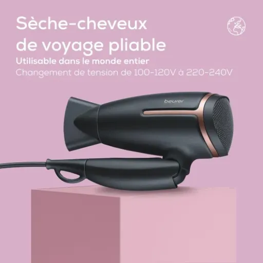 Test Beurer HC 25 : le sèche-cheveux de voyage qui fait le job sans prendre toute la valise
