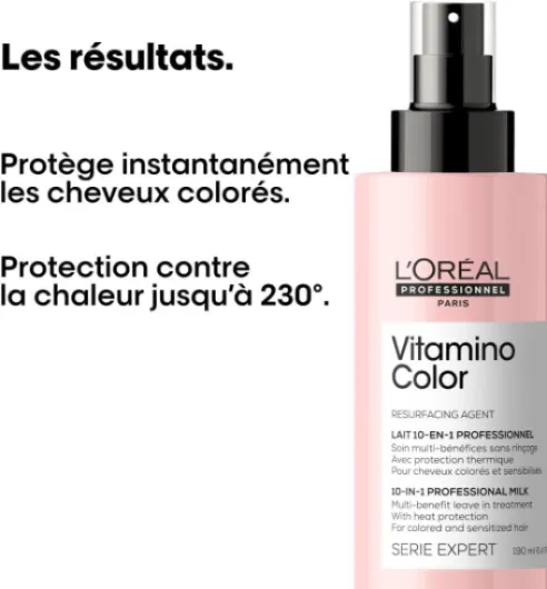 L'OREAL PROFESSIONNEL - Cheveux Colorés en Manque d'Éclat - Vitamino Color - Protège & Sublime la Coloration Lait