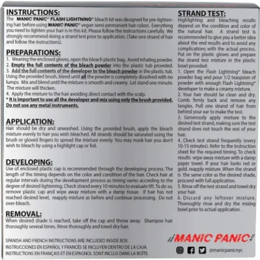 Test Manic Panic Flashlightening : le kit de décoloration qui ne pardonne pas les erreurs