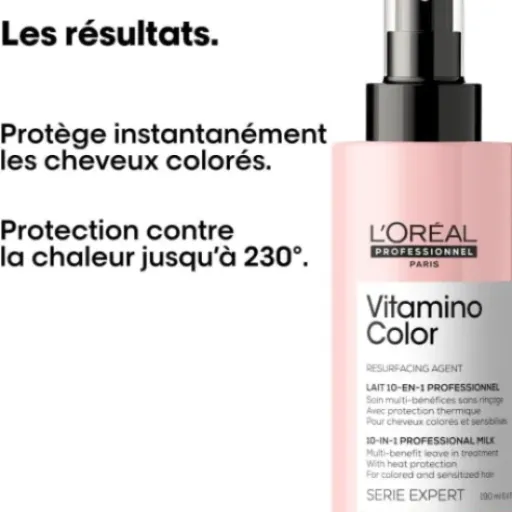 Test L'Oréal Professionnel Vitamino Color Lait 10-en-1 : le spray pratique pour cheveux colorés qui fait (presque) tout