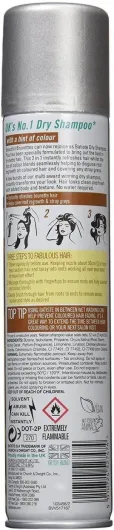 Lot de 2 shampoings sec Beautiful Brunette avec une touche de couleur pour cheveux bruns, cheveux frais pour tous types de cheveux, 2 x 200 ml 200 ml (Lot de 2)