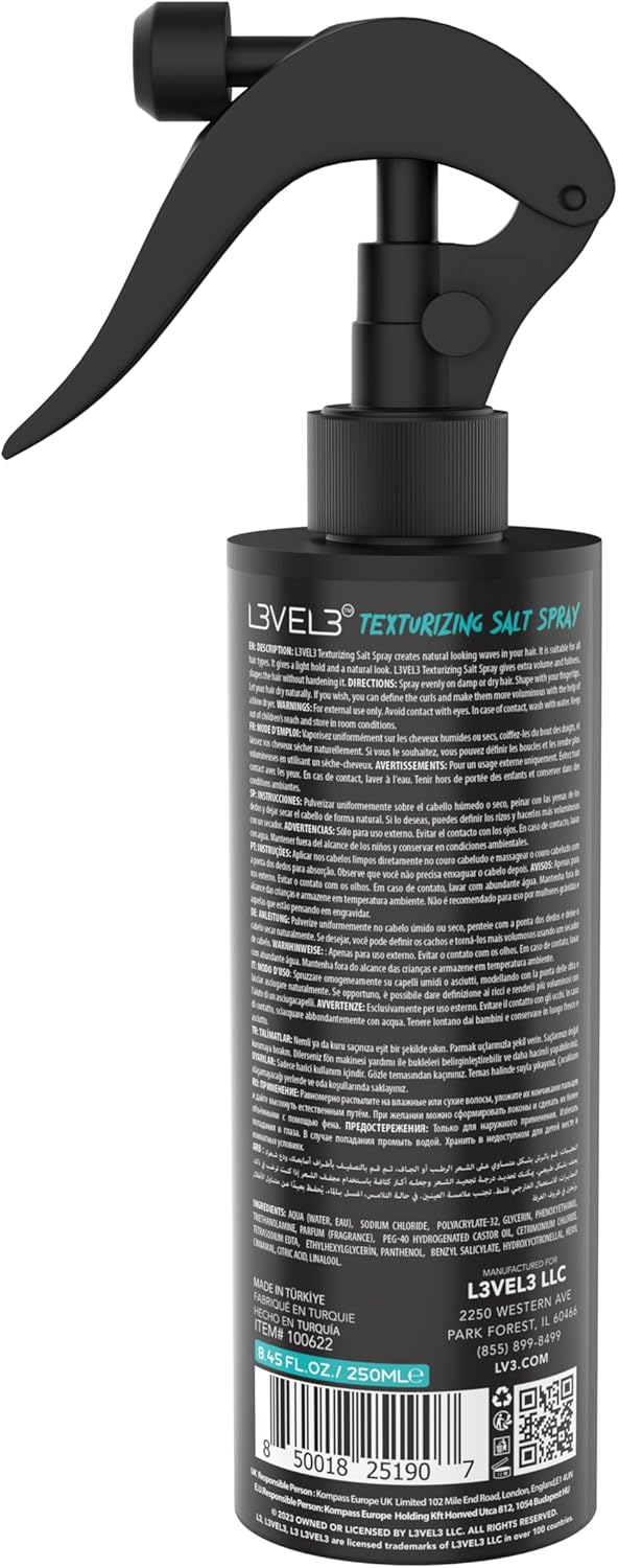 L3 VEL3 Spray salin texturisant 250 ml