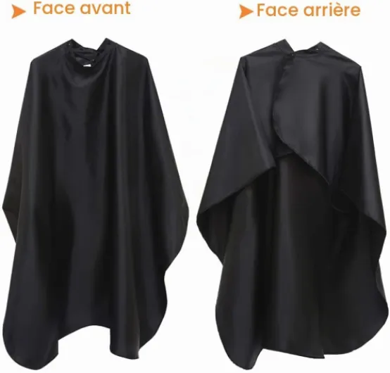 ® Cape de Coiffure pour Coupe de Cheveux, Cape de Barbier légère, Cape de Coupe de Coiffure Professionnelle et Fermeture à Bouton à Usage Domestique 143 * 126